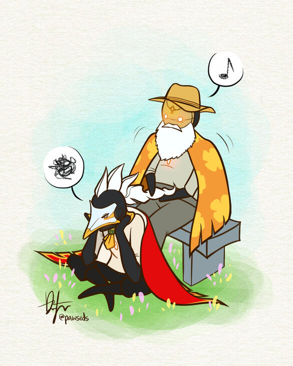 Mohawk Kid and Gramps