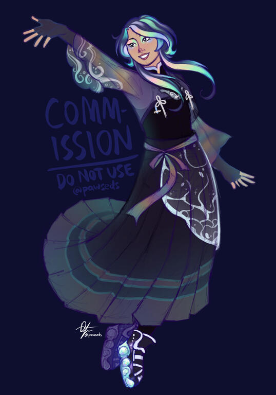 Full-body sketch + colours (total: $45)