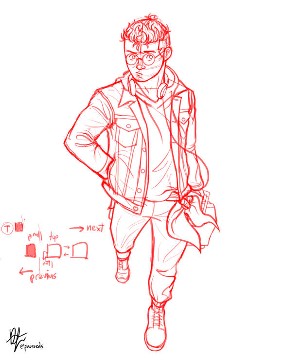 1 full body sketch ($35)